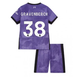 Liverpool Ryan Gravenberch #38 Replica Third Stadium Kit for Kids 2023-24 Short Sleeve (+ pants)